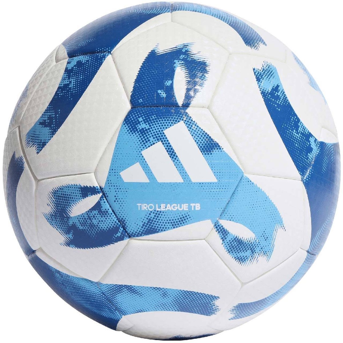 Zdjęcia - Pozostałe akcesoria Adidas Piłka Nożna  Tiro League Thermally Bonded Biało-Niebieska Ht2429-4 