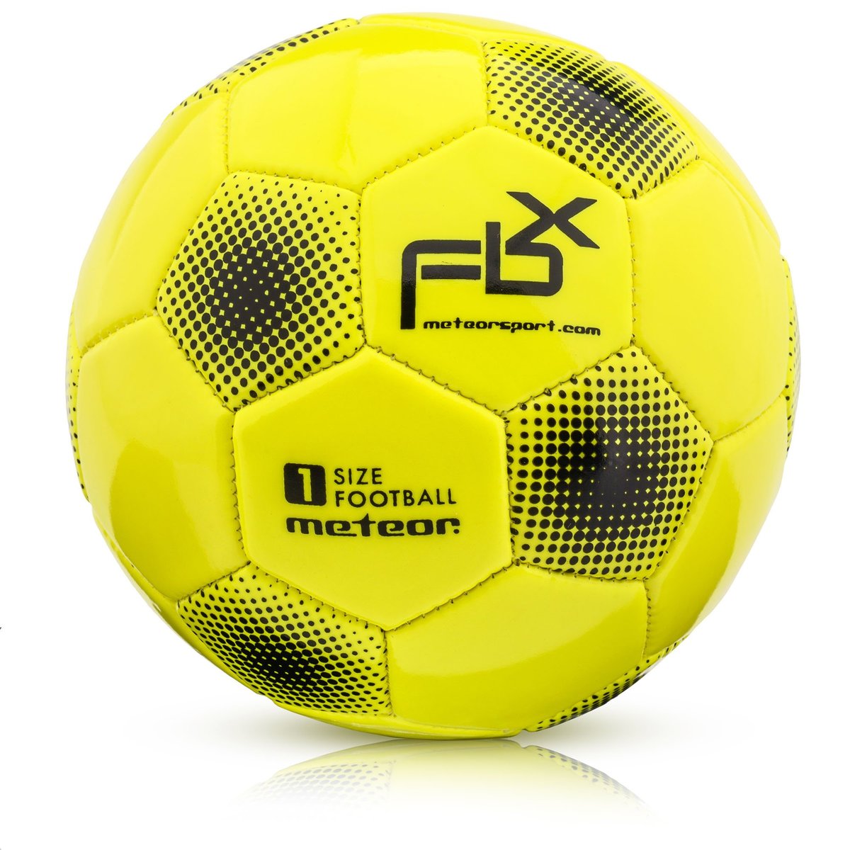 Zdjęcia - Pozostałe akcesoria Meteor Piłka Nożna  Fbx 1 Neonowy Żółty 