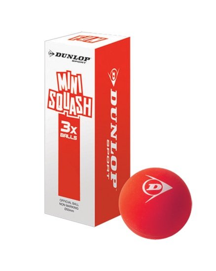 Фото - М'яч для тенісу й сквошу Dunlop Piłki Do Squasha Dla Dzieci  Mini Fun 3 szt 