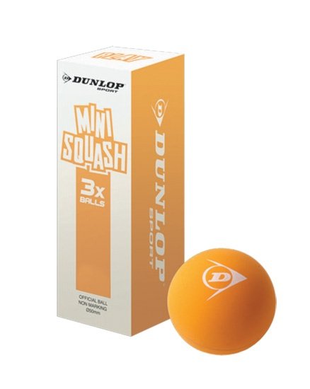 Фото - М'яч для тенісу й сквошу Dunlop Piłki Do Squasha Dla Dzieci  Mini Play 3 szt 