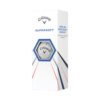 Piłki golfowe CALLAWAY SUPERSOFT (białe, 3 szt.) - CALLAWAY GOLF