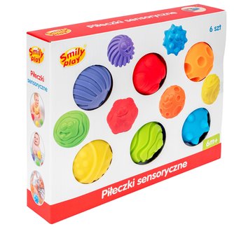 Piłki piłeczki sensoryczne edukacyjne z wypustkami dla niemowląt 6 sztuk - Anek