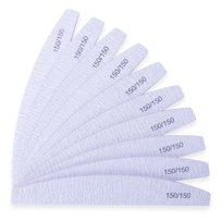 Pilnik do paznokci łódka zebra 150/150 pakiet 10 sztuk