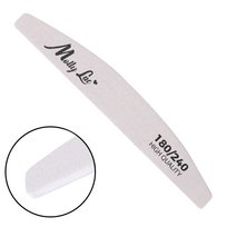 Pilnik do paznokci półksiężyc łódka 180/240 MollyLac zebra 1 szt