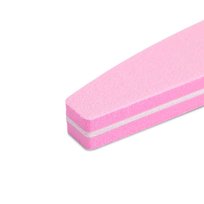 Pilnik polerka do paznokci łódka gradacja 180/240 jasno różowy 10 szt