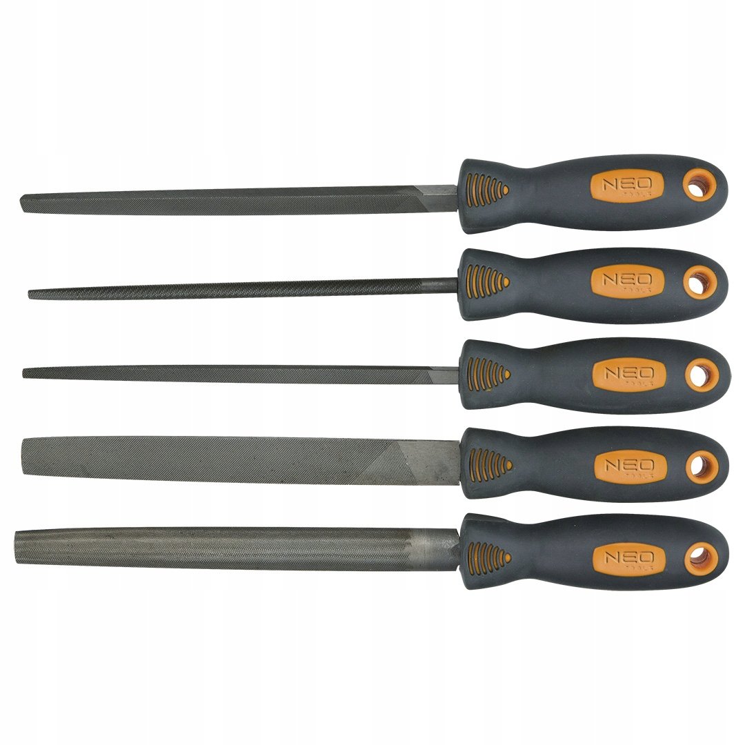 NEO TOOLS, Pilniki do metalu, zestaw 5 szt., 37-610