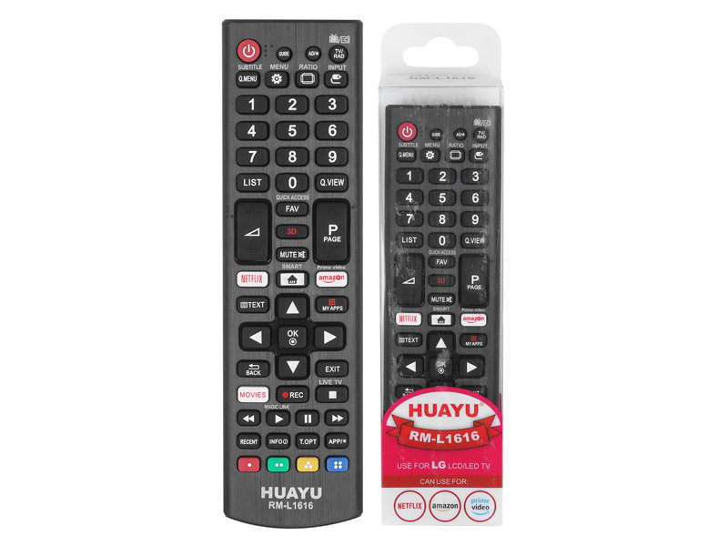 Фото - Пульт ДУ Huayu Pilot Do Tv Lcd Lg Rm-L1616 Smart, Netflix, Amazon, 3D. 