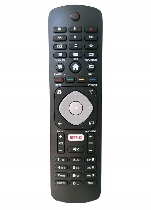 Telecomando Di Ricambio Universale Per Philips 55PUS8700/60 E 55PUT6401/12 | Telecomando TV Originale Con Piena Funzionalità, Batterie Non Incluse