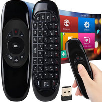 Pilot Klawiatura Myszka Na Ruch Smart Tv 10M 3W1 Bezprzewodowy retoo