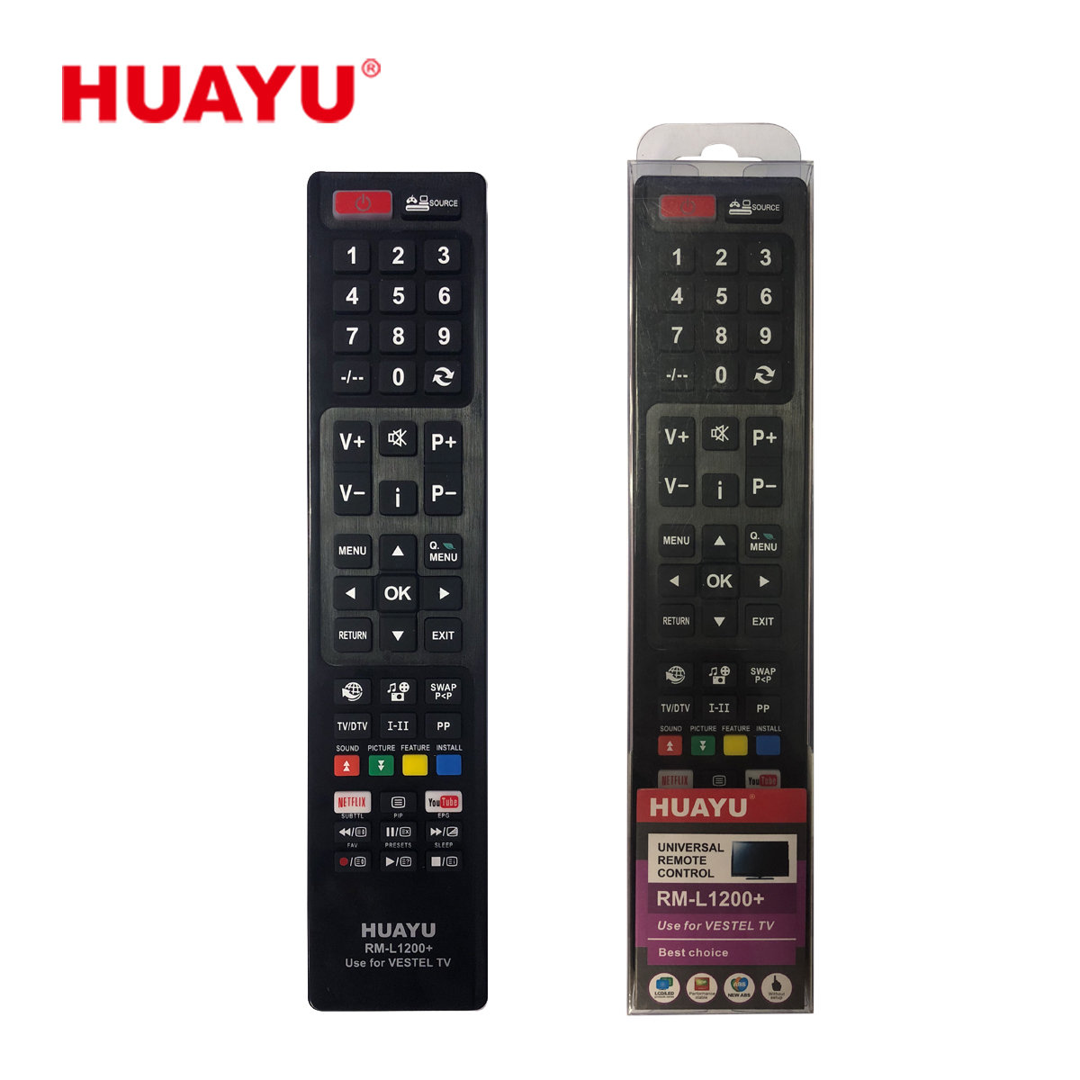 Zdjęcia - Pilot Huayu  Uniwersalny dla VESTEL LED HD UHD NETFLIX 