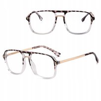 PILOTKI Okulary Zerówki do KOMPUTERA Blue Light UV OPRAWKI Flexy UNISEX