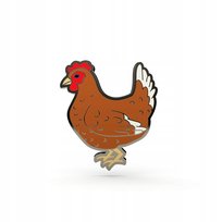 PINETS przypinka Kura domowa metalowy Pin DIYQueen