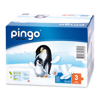 Pingo, Ultra Soft, Pieluchy jednorazowe, rozmiar 3, Midi, 4-9 kg, 88 szt.  - PINGO