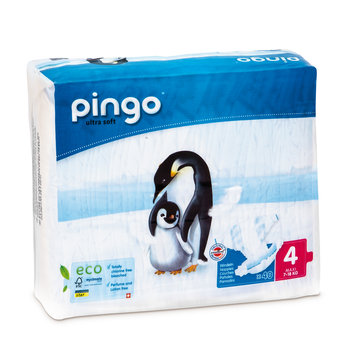 Pingo, Ultra Soft, Pieluchy jednorazowe, rozmiar 4, Maxi, 7-18 kg, 40 szt. - PINGO