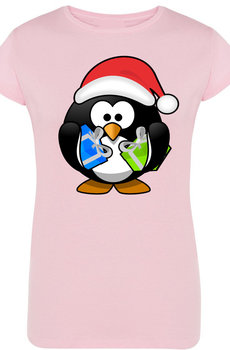 Pingwin Świąteczny T-Shirt Damski Nadruk Rozm.XXL - Inna marka