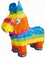 Piniata Pinata Kolorowy Tęczowy Osiołek Konik Urodziny Party 36X35X12Cm