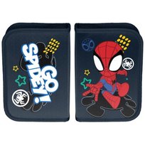 Piórnik bez wyposażenia jednokomorowy dla chłopca, sp22cd-p001bw Paso, Spidey, szary Paso