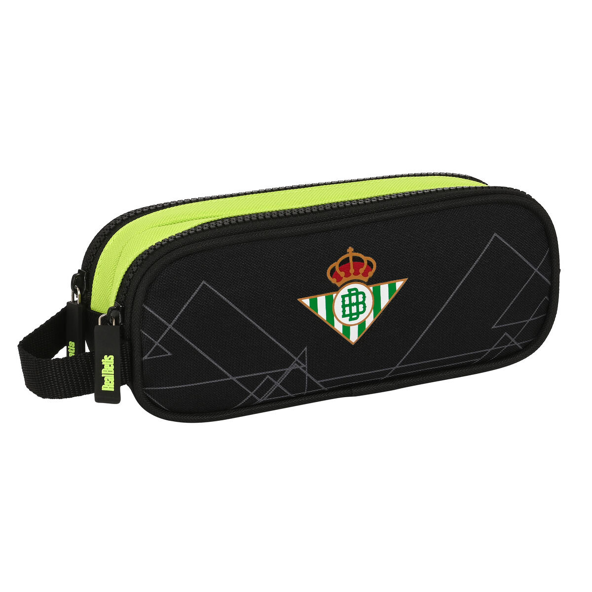 Piórnik Podwójny Real Betis Balompié Czarny Limonka 21 x 8 x 6 cm ...