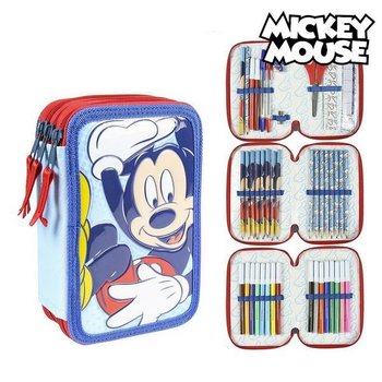 Piórnik potrójny Giotto Mickey Mouse Niebieski (43 Pcs) - Myszka Miki