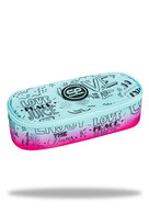 Piórnik rozkładany dla dziewczynki, Campus CoolPack, Pink Scribble, czerwony CoolPack