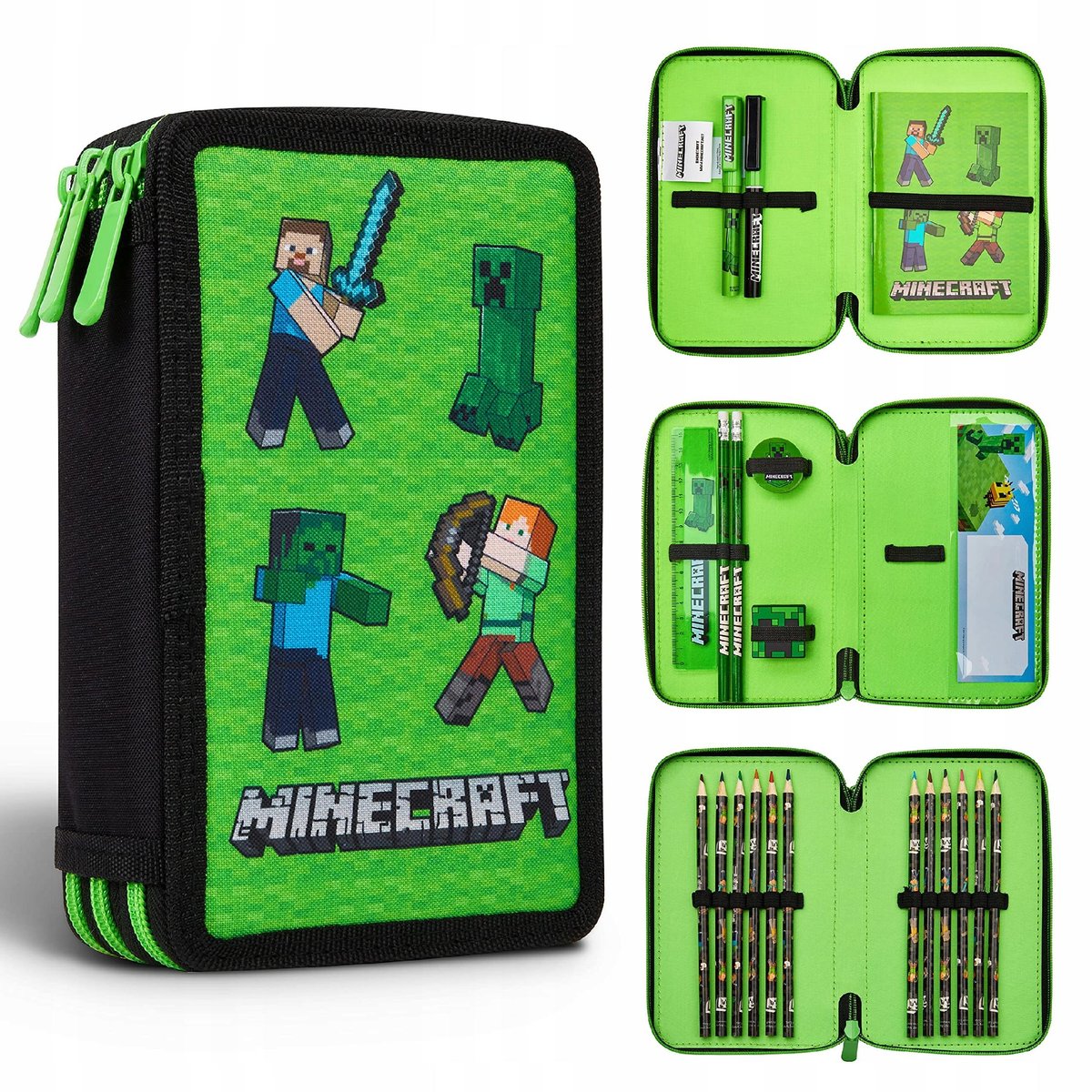 Piórnik rozkładany podwójny Minecraft - Inna marka | Sklep EMPIK.COM