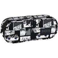 Piórnik saszetka, dla chłopca, BackUp, grafika, biały