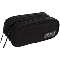 Piórnik saszetka dla chłopca CoolPack Clever Black gładki czarny