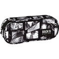 Piórnik saszetka dla dzieci, BackUp, komiks, czarny - BackUp
