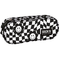 Piórnik saszetka dla dzieci, BackUp, szachownica, czarny