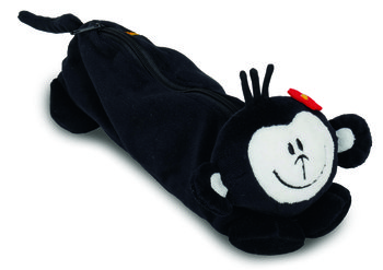 Piórnik saszetka dla dzieci, Herma, małpka, czarny - Herma