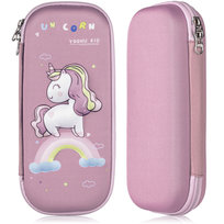 Piórnik saszetka, dla dziewczynki, Ragi, jednorożec, fioletowy