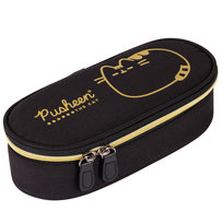 Piórnik saszetka, dla dziewczynki, St.Majewski, kot, czarny