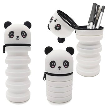 Piórnik Stand Up 1-komorowy panda bialy/czarny - Auchan