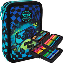 Piórnik Szkolny CoolPack Jumper 2 Gamer Chess F066964 Dwukomorowy Z Wyposażeniem Gaming, 36 elementów CoolPack