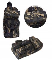 Piórnik Szkolny dla Chłopca 3d Wojskowy Mini Plecak Moro Kamuflaż Karabin