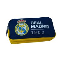 Piórnik Szkolny Do Szkoły Niebieski Real Madryt Dwie Przegrody Suwak