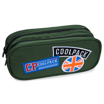 Piórnik Szkolny Dwukomorowy Coolpack Clever Badges Green B65054 - CoolPack