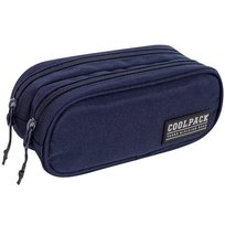 Piórnik szkolny dwukomorowy CoolPack Clever Navy 54302CP C65257