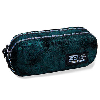 Piórnik szkolny dwukomorowy CoolPack Edge Diamond Turquoise B69079 - CoolPack