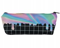 Piórnik szkolny KWADRATOWY tuba ładny WZORY