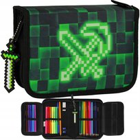 PIÓRNIK SZKOLNY MINECRAFT Z WYPOSAŻENIEM DLA CHŁOPCA ROZKŁADANY STARPAK Starpak