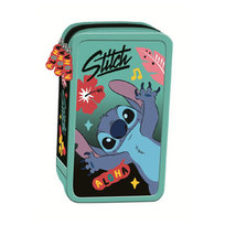Piórnik szkolny potrójny z wyposażeniem. Stitch Mint Aloha Inna marka