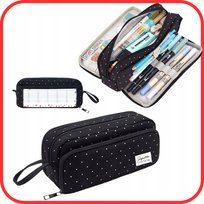 PIÓRNIK SZKOLNY ROZKLADANY DLA DZIEWCZYNKI DUZY TRZYKOMOROWY