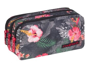 Piórnik szkolny trzykomorowy Coolpack Primus Coral Hibiscus 81020CP - CoolPack