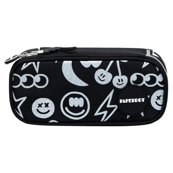 Piórnik Usztywniany, Square It!, Wzór, Czarny - Paperdot