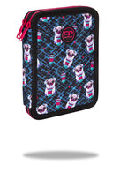 Piórnik z wyposażeniem dwukomorowy dla chłopca, Jumper XL CoolPack, pies, niebieski CoolPack