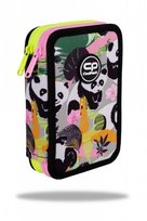 Piórnik z wyposażeniem dwukomorowy dla dzieci, Jumper 2 CoolPack, panda, szary CoolPack
