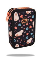 Piórnik z wyposażeniem dwukomorowy dla dziewczynki CoolPack Jumper 2 kapibara, 36 elemantów CoolPack