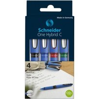 Pióro kulkowe, One Hybrid C, 4 sztuki