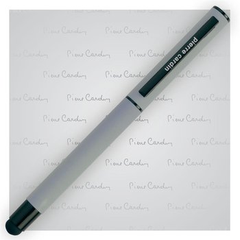 Pióro kulkowe touch pen, soft touch PIERRE CARDIN Celebration Szare - szary - Pierre Cardin